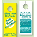 Door Knob Hanger, Spot-White Tag Stock (3 1/8" x 8 1/8")